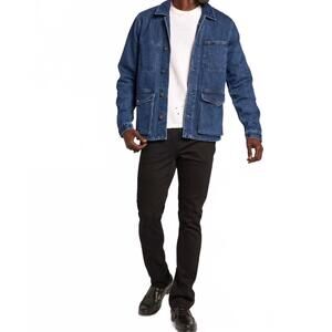 NEW CURRENT/ELLIOTT denim button down blazer in indigo